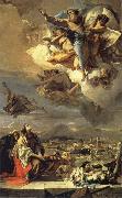Giambattista Tiepolo Hl. Thekla erlost Este of the plague oil on canvas